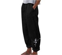 Pantalon Décontracté À Motifs Pour Femme - Pantalon Droit Décontracté Pour Femme Pantacourt Confortable Pants Imprimé Pantacourt Respirant Pantalons Coupe Ajustée Corsaire Avec Deux Poches Pant