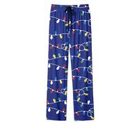 Pantalon Décontracté Confortable Simple Pantalon décontracté Quotidien avec imprimé intégral- Confort et polyvalence pour Un Usage Quotidien Coupe Stretch Souple et Moderne (Blue, XXL)