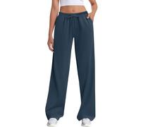 Pantalon décontracté en lin pour femme - 76,2 cm/81,3 cm/86,4 cm/91,4 cm - Entrejambe de taille - Pantalon de plage d'été avec poches - Imprimé léopard, noir foncé, XL