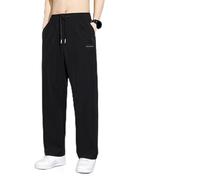 Pantalon décontracté en soie glacée pour homme avec poches zippées, séchage rapide, pantalon de sport léger à jambe droite, extensible, unisexe