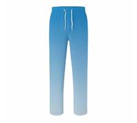 Pantalon décontracté et fuselé pour enfant avec dégradé de couleurs élégant pour le quotidien, bleu, 10-11Years