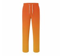 Pantalon décontracté et fuselé pour enfant avec dégradé de couleurs élégant pour le quotidien, Orange, 14-15 ans