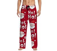 Pantalon décontracté Homme avec Cordon Ajustable et Ceinture élastique pour Un Confort Quotidien idéal Vacances et Nuit Douceur extrême décontracté (Red, XXXL)