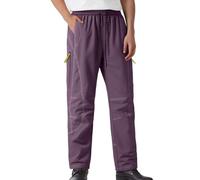 Pantalon Décontracté Homme Coupe Droite Vêtement Travail Extérieur Randonnée Confortable Usage Pantalon Training Homme Fitness Gym Sportif élasticité liberté de Mouvement (Purple, XL)
