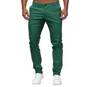 Pantalon Décontracté Homme Coupe Slim Élégant Confortable pour Tenue Quotidienne et Sortie Moderne (Green, XXL) #279