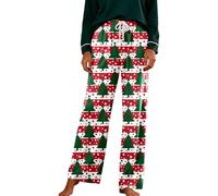 Pantalon décontracté imprimé Automne pour Femme - Confort Quotidien et sans Effort Taille élastique et Coupe Fluide idéale pour Le Bureau et Les Week-Ends détente (Green, XXXXXL)