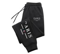 Pantalon décontracté Masculin Extensible pour Un Confort Quotidien avec Coupe Moderne en Tissu léger (Black, XXXL) #283