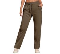 Pantalon décontracté pour Femme, Taille Haute, Coupe Droite, élastique, Con | Pantalon Fluide Plissé Leggings Militaire Jaune Meilleur Mode Quart Ajouré Chinois Faux Chaussette Chic