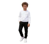 Pantalon Décontracté pour Garçon Bébé Skinny Confortable Taille Élastique avec Poches Tendance Vacances Maison avec Cordon de Serrage Léger et Respirant Pantalons Sport