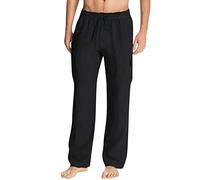 Pantalon décontracté pour Homme Poches latérales Pleine Longueur Pantalon à Cordon de Serrage#Z