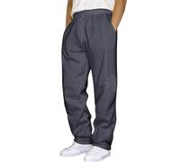 Pantalon Décontracté Pour Hommes Léger Travailler Large Pantalon De Combinaison Confortable Décontracté De Sport D'Été Pantalon Long Avec Poches Jogging Randonnée Pantalon Baggy Plage Élastique Taille
