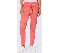 Pantalon délavage « oil dyed » tendance - Best Connection - corail CORAIL 40