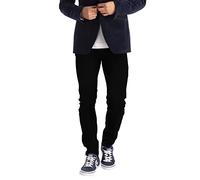 Pantalon Denim pour Hommes Moulant Extensible 98% Coton et 2% Stretch - Noir - Taille 30W x 30L (40S)