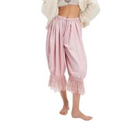 Pantalon Dentelle Ajourée Lacets - Pantalons Été Léger 3/4 Maison Jambe