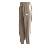 adidas Femme Train Essentials 3-Stripes Woven Pants, Khaki Six, L