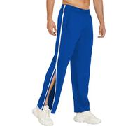 Pantalon d'entraînement pour Homme avec Fermeture éclair sur Toute la Longueur, Pantalon de Jogging, Pantalon déchiré, Pantalon de Loisirs, vêtement de Sport Ample et décontracté avec Poche