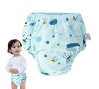 Pantalon d'entraînement trivial de 6 couches - sous-vêtements en coton lavable respirant, linge d'entraînement absorbant réutilisable | protection de transition pour l'appr