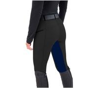 Pantalon d'équitation pour femme - Pantalon de travail noir, leggings skinny pour dames, pantalons d'extérieur, extensibles, pour l'exercice, la course, avec taille élastique, joggings de gym, taille