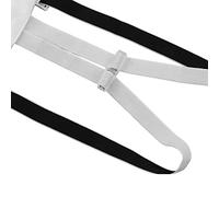 Pantalon d'Escrime Certifié CFA, Tissu Anti - Perforation 350N, Coutures Fines, Taille Large - Confort Élastique, Design à Bretelle Séparée, Usage Compétition Unisexe (46 Taille 160-165cm 50kg)