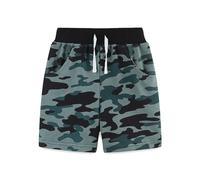 Pantalon d'été en coton tricoté, short de sport camouflage pour enfant, pantalon décontracté à cinq points, bleu ciel, 2 ans