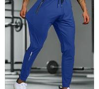 Pantalon d'été pour hommes, style décontracté avec élasticité élevée et confortable. Avec poches zippées et taille ajustable, convient pour l'exercice et l'entraînement. Idéal pour le lavage en machin