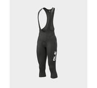 Pantalon D'Hiver Cyclisme ALE' 3/4 SOLID WINTER Noir-Blanc 2025