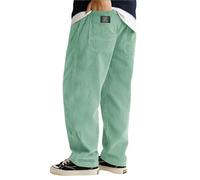Pantalon d'hiver décontracté ample pour homme - Logo brodé - Pantalon de gardien de but rembourré, Vert clair., 4XL