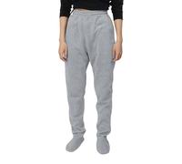 Pantalon d'hiver décontracté en polaire avec taille haute pour femme - Design de jogging élastique doux pour une détente confortable dans votre propre maison, gris, XXL