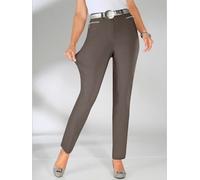 Pantalon d'hiver femme coupe indémodable - Stehmann Comfort line - taupe TAUPE 56