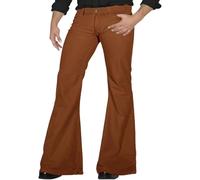 Pantalon Disco années 70 pour Homme, Coupe décontractée, Pantalon en Jean à Pattes d'éléphant, Classique, Vintage, Extensible, SLI