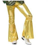 Pantalon disco homme or XL - Déguisements et fêtes or G