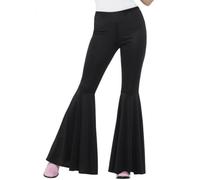 Pantalon disco noir - Femme - Pattes d'éléphant - Taille standard S/M