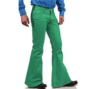 Pantalon disco pour homme, pantalon jean vintage des années 60 et 70, style à pattes d’éléphant, Vert 1, 3X-Large