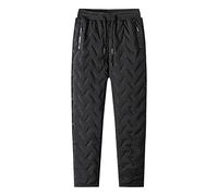 Pantalon doublé en polaire pour homme - Beige - Doublure en polaire - Pantalon de jogging thermique pour homme - Pantalon de randonnée thermique pour l'hiver et le travail, BK2., XL