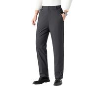 Pantalon doublé en polaire pour homme, jambe droite, pantalon habillé extensible décontracté, en flanelle chauffante, cargo chaud et léger, gris, 6XL