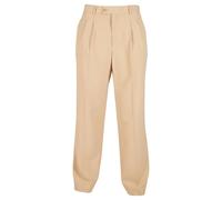 Pantalon double plissÃ© femme Urban Classics Beige 36