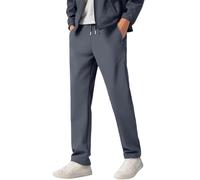 Pantalon Doublé Polaire Homme Baggy Bas De Survetement, Pantalons De Training Homme l'hiver Doublé Polaire Taille Elastique Thermique Coton Confortable avec Poches Doux Respirant Casual Pants