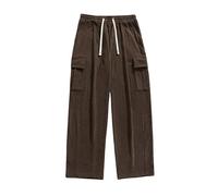 Pantalon Doublé Polaire Homme Baggy Bas Jogging, Bas De Sport Homme l'hiver Doublé Polaire Coton Doux Et Confortable Thermique Chaud Respirant avec Poches Taille Elastique Casual