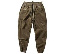 Pantalon Doublé Polaire Homme Large Pantalons De Sport, Pantalons Homme l'hiver Doublé Polaire Coton Ample Thermique Chaud Confortable Doux avec Poches Taille Elastique Respirant Sportwear