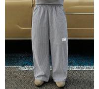 Pantalon droit à jambes larges rayé populaire pour hommes, convenant aux occasions formelles ou décontractées, aux vacances, aux repas, aux bureaux simples, à la maison décontractée. Style polyvalent,
