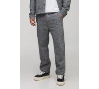 Pantalon droit côtelé à taille fixe homme - noir - 30, noir