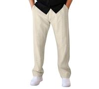 Pantalon droit décontracté en tricot pour homme, pantalon de sport d'automne pantalon ample et confortable avec poches Little House Big, kaki, 3XL