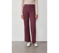 Pantalon droit en coton - Clemence Gd - 34 - Grenat - Femme - Etam