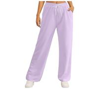 Pantalon Droit Femme Taille Elastique, Pantalon Sport avec Cordon De Serrage Poches Ample Sweatpants Casual Confortable Base Classique Pants pour Voyage Golf Cargo Jogging Exercice