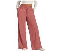 Pantalon Droit Femme Taille éLastiquéE, Pantalon Sport Grande Taille avec Cordon De Serrage Polyvalents Pantalons Pas Cher LâChe pour La Gymnastique Fitness Yoga Sports De Plein Air Pants