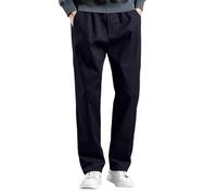 Pantalon Droit Homme Taille Élastique Poches Décontracté Quotidien