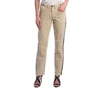 Zadig & Voltaire - Pantalon Droit à Bandes Latérales - Femme - Pantalons - Beige - Taille: 36 FR