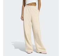 Adidas Pantalon de survêtement Soft Lux Straight Leg coupe droite Beige Femme