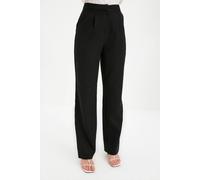 Pantalon Droit Taille Haute - Noir 36