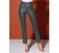 Pantalon effet enduit coupe féminine - Creation L - anthracite ANTHRACITE 20